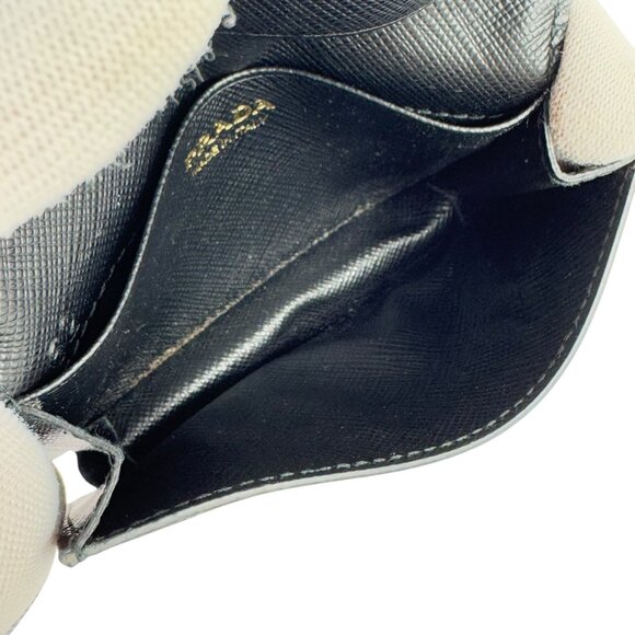 PRADA Small Saffiano Leather Wallet Card Holder Made in Italy - Picture 9 of 13